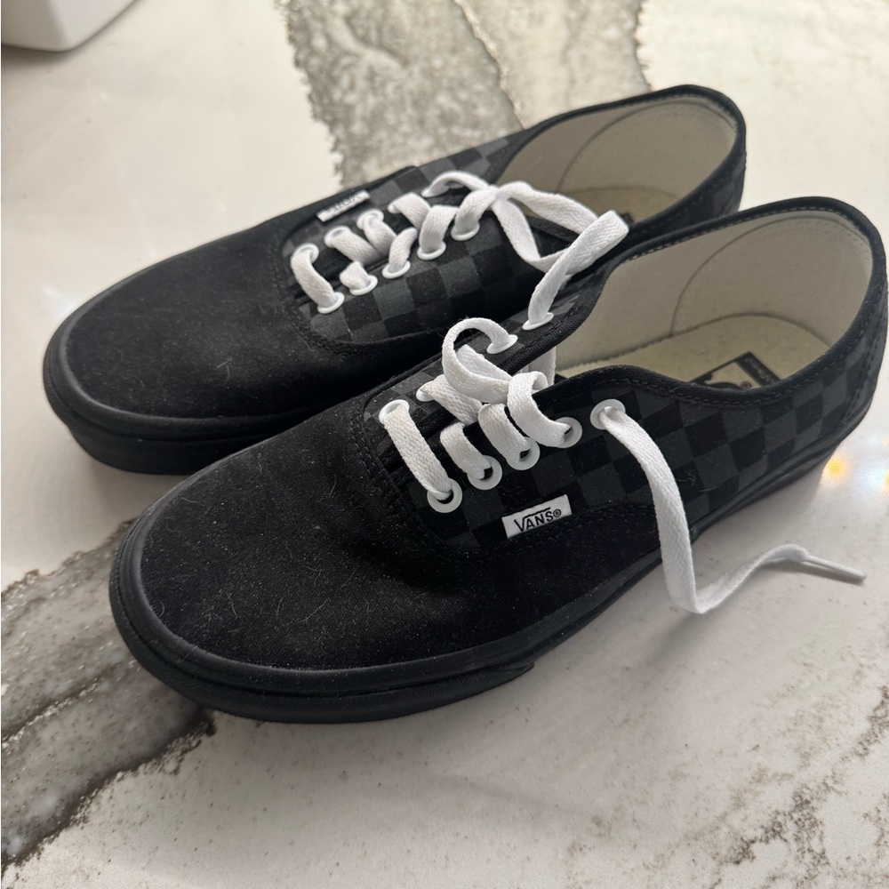 Vans Black and White Checkered Sneakers